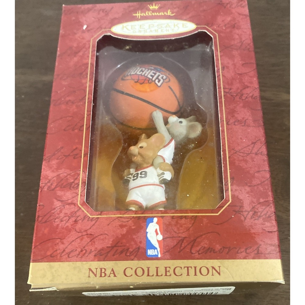 1999 Hallmark Keepsake Ornament NBA Collection Houston Rockets Mice‎